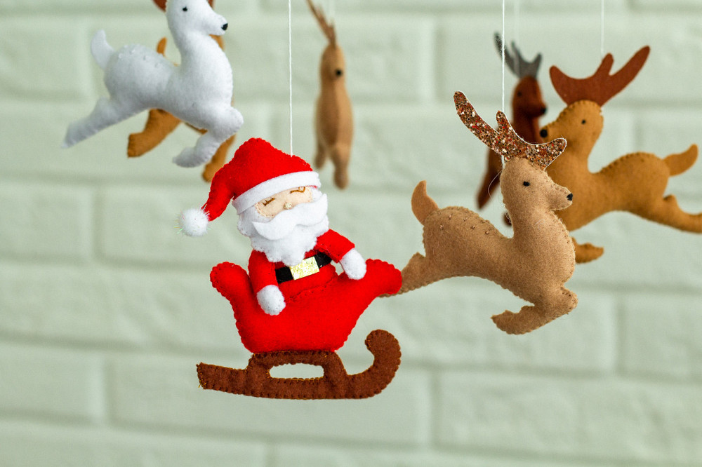 Дитячий мобіль на ліжечко «Санта та олені» Київ - фото 7