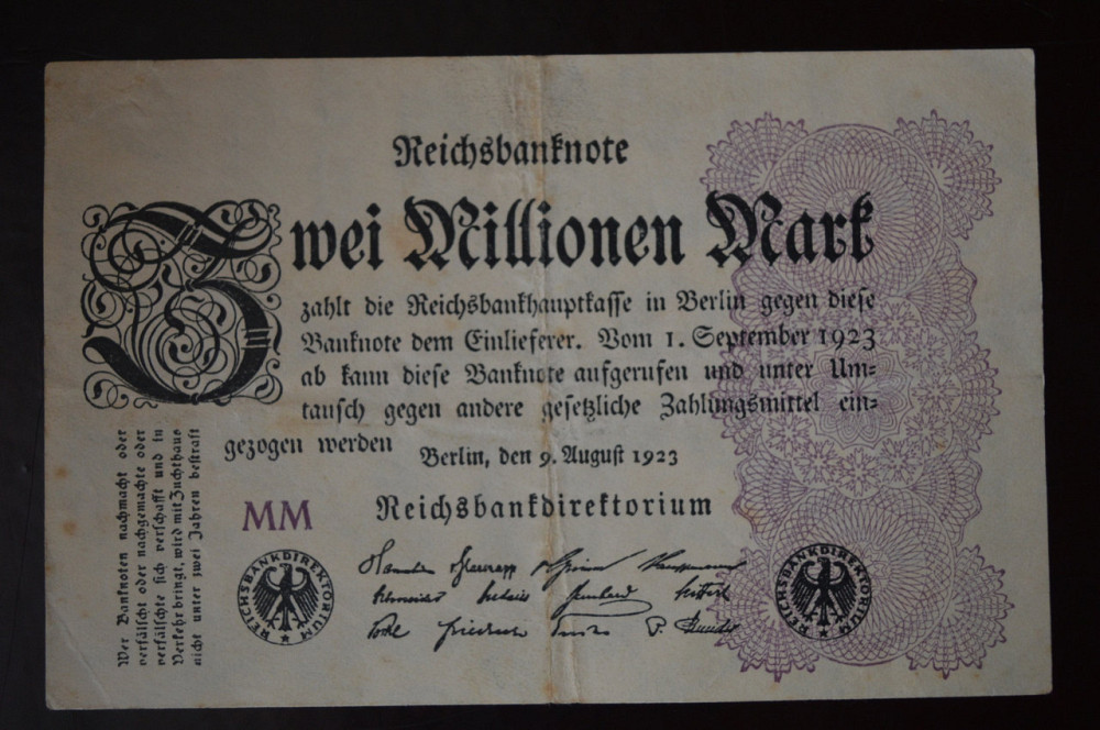 Германия 2000000 марок (2 миллиона) 1923 г (Г-1) 3 Полтава - изображение 1