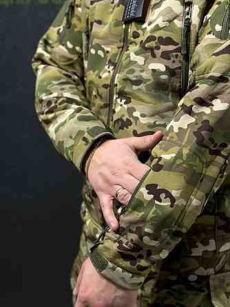 Тактическая мужская демисезонная куртка Soft Shell мультика, военная куртка на флисе с капюшоном Львов