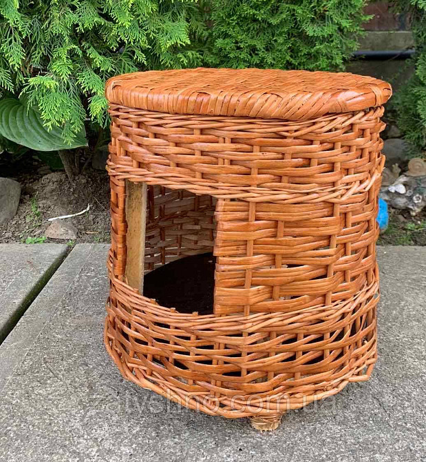 Пуфик плетеный- домик для животных Киев - изображение 6