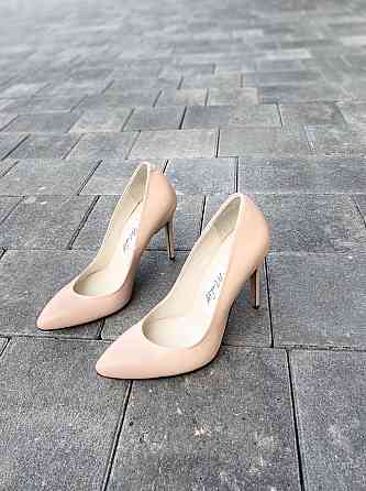 Туфлі жіночі M-LUX пудра натуральна шкіра каблук 10 см (91020) Коломыя