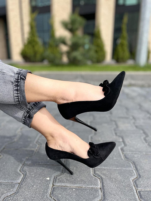 SANTINI Туфлі жіночі SANTINI чорні натуральна замша каблук 11см 35-39 (70591-21) Коломия - фото 5