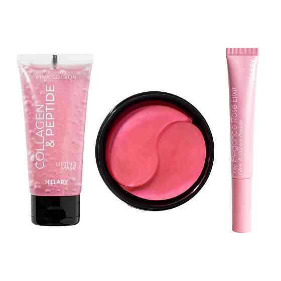Комплект для лифтинга кожи лица и увлажнения губ Hillary Face Lifting & Lip Hydration Set Киев