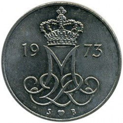 Монета 10 эре. 1973-1988 год, Дания. (В) Полтава - изображение 1