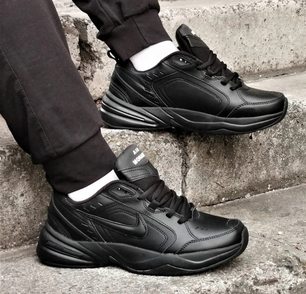Кросівки Nike Monarch Чоловічі Чорні Шкіряні Найк Монарх (розміри: 41,42,43,44,45,46) Дніпро - фото 2