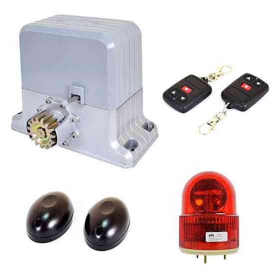 Комплект автоматики для відкатних воріт вагою до 1800 кг Weilai DGY1800Pro kit з сигнальною лампою і ІЧ-бар'єром Киев