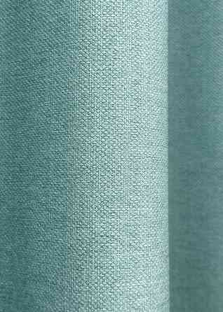 Шторна тканина Шеніл однотонний колір світло-бірюзовий 1697ш Київ