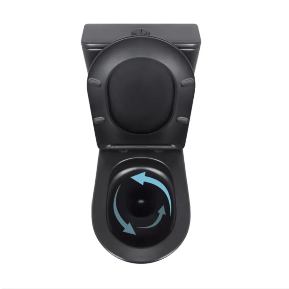 Унітаз підлоговий Qtap Scorpio Ultra Quiet безобідковий із сидінням Soft-Close MATT BLACK QT14226088AMB Київ - фото 15