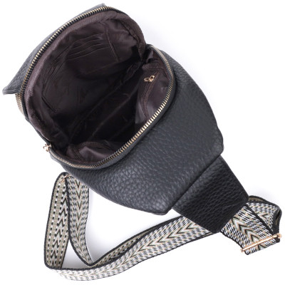 Сумка Vintage Из крупнозернистой экокожи Черная (22763) Винница - изображение 3