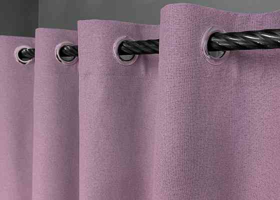 Комплект штор на люверсах VR-Textil Блэкаут двусторонний ASHEN NIGHT № 1844ш Сиреневый 150х270 см 2 шт (37-0285) Киев