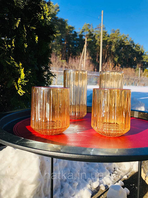 Набір склянок 6 шт OLens "Янтарний Дюк" 250 мл для дому та ресторанів Київ - фото 7