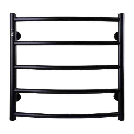 Рушникосушарка UNIO LD W 500-500-5 BLK Драбинка Дуга вода чорна Киев