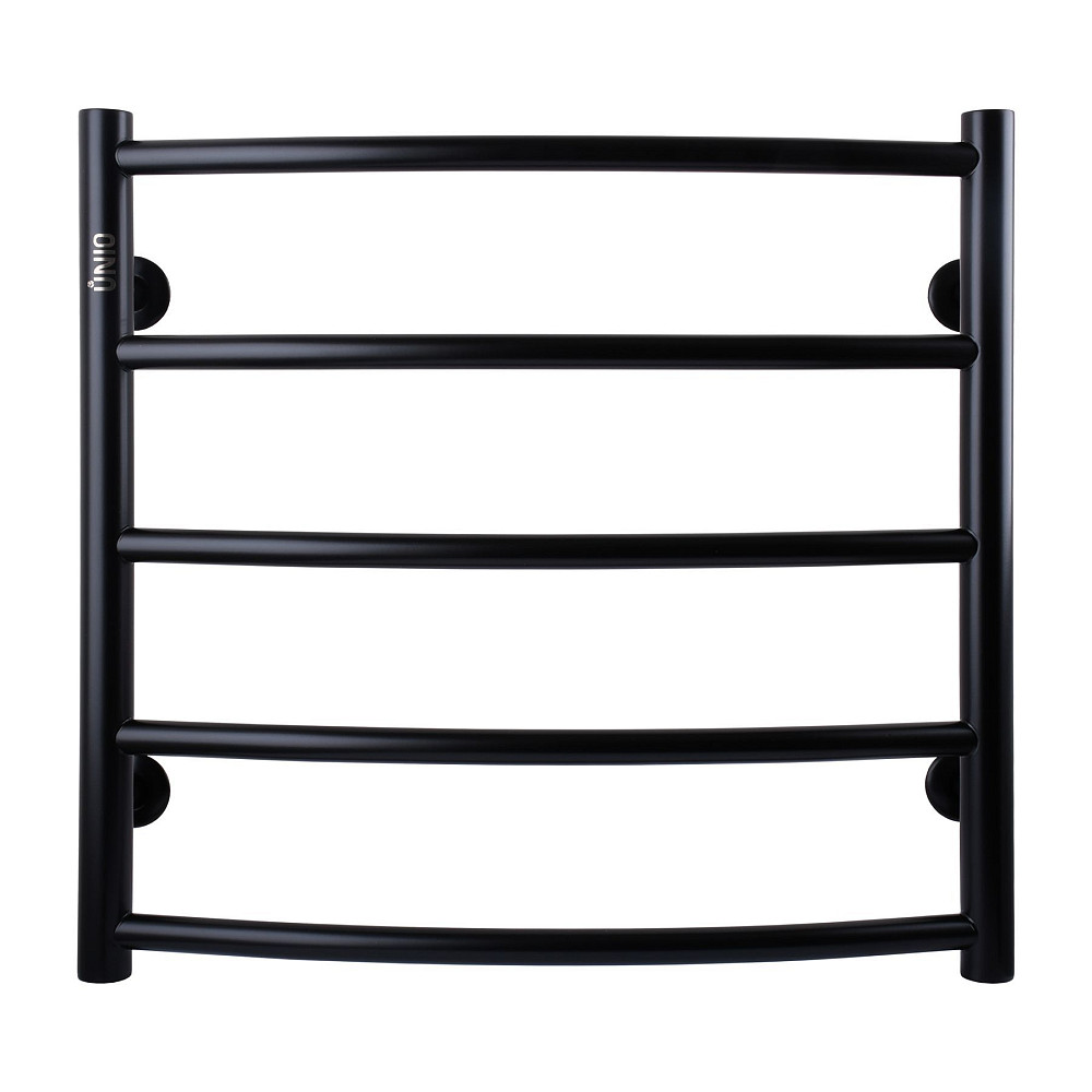 Рушникосушарка UNIO LD W 500-500-5 BLK Драбинка Дуга вода чорна Киев - изображение 1