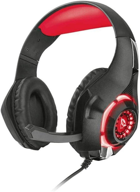 Ігрова гарнітура Trust Gaming GXT 313 Nero з підсвіткою для ПК і ноутбуках, повнорозмірні накладні навушники провідні 3.5 мм jack Київ - фото 1