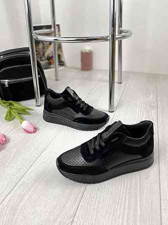 EMELI Кросівки жіночі EMELI 919/1 чорні (весна-осінь, шкіра натуральна) (3179) 36р.37р.38р. 36 Коломия