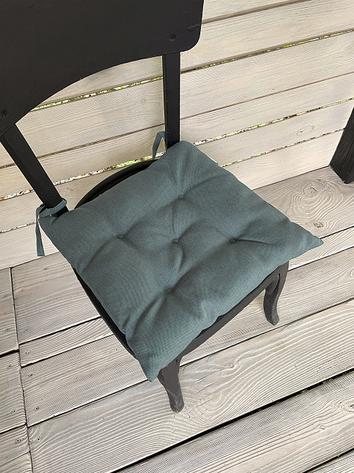 Подушка для стільців (38x38х5 см) Decorator Sawana колір сіро-блакитний 84-038 Київ - фото 2