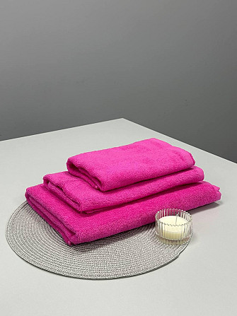Полотенце однотонное Ideal Textile 50х90 см 400 г/м2 (56860914) Рожевий 1 шт Черновцы - изображение 5
