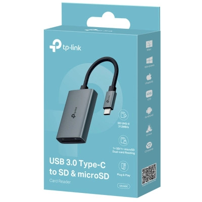 Зчитувач флеш-карт TP-Link USB-C to SD/TF (UA440C) Вінниця - фото 10