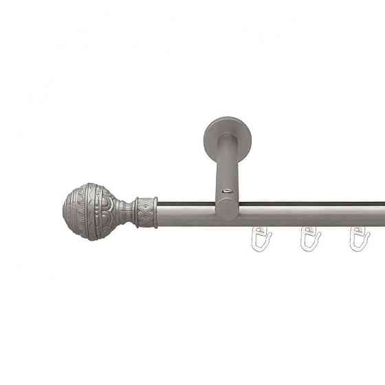 Карниз Orvit Арабеска металевий однорядний циліндр на профіль (16 см) профільна труба  Сатин 19 мм 300 см (00-00015053) Львів