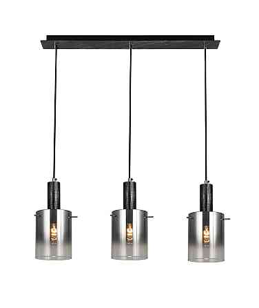 VALESO Підвісний світильник G 07459/3L матовий чорний сріблястий хром Коломыя