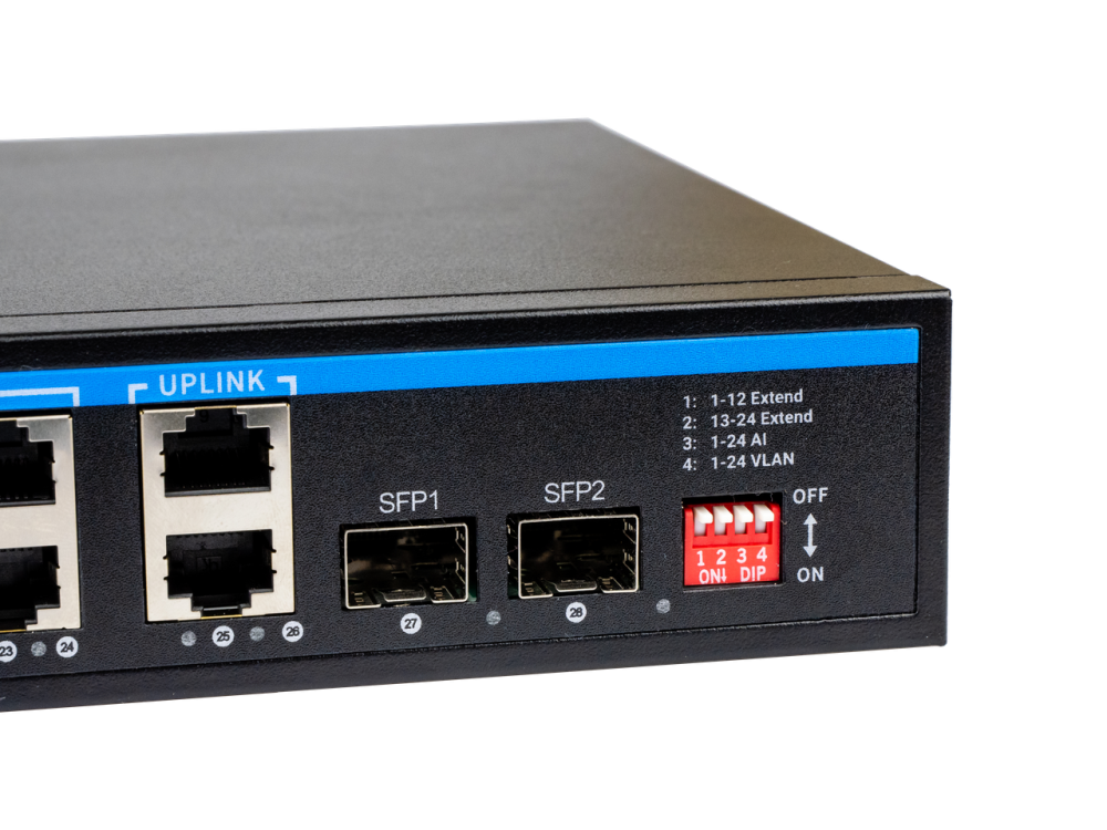 PoE коммутатор 24 порта SEVEN P-73224G-2SFP Киев - изображение 3