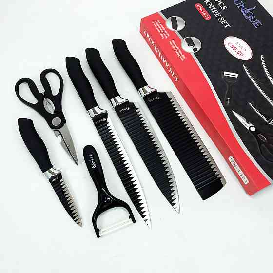 Ножі кухонні професійні UNIQUE UN-1821 6 шт, Відмінний набір ножів, Набір ножів для готування MW-67 Івано-Франківськ