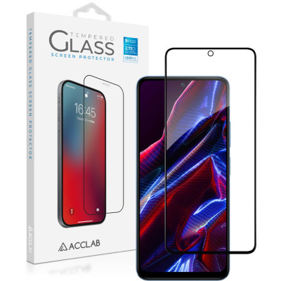 Стекло защитное ACCLAB Full Glue Xiaomi Poco X5 Black (1283126567360) Винница - изображение 1