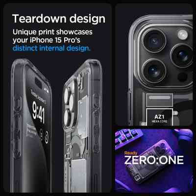 Чехол для мобильного телефона Spigen Apple iPhone 15 Pro Ultra Hybrid MagFit Zero One (ACS06721) Винница