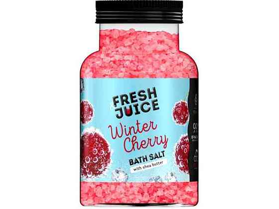 Соль для ванн 700г бутылка Winter Cherry ТМ FRESH JUICE Киев