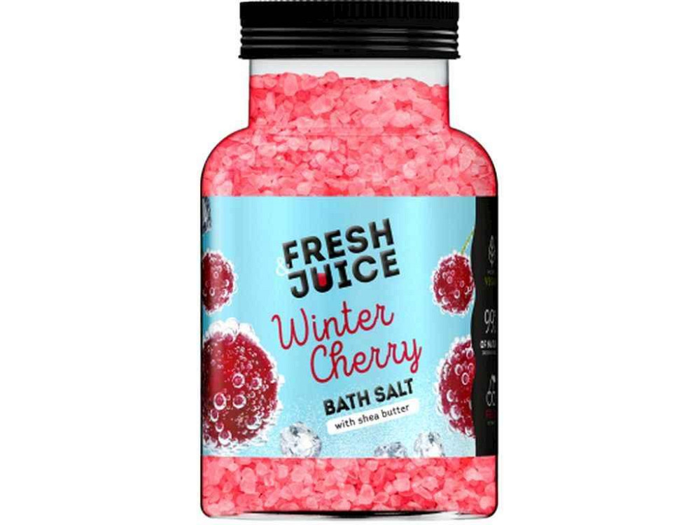 Соль для ванн 700г бутылка Winter Cherry ТМ FRESH JUICE Киев - изображение 1