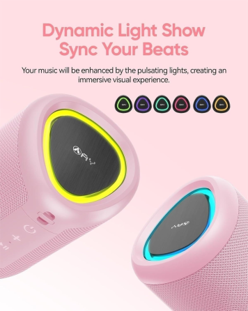 Портативна Bluetooth-колонка AY-SPKA46, 15 Вт, Bluetooth 5.3, TWS, LED-підсвічування, IPX5, AUX, TF, чорна Київ