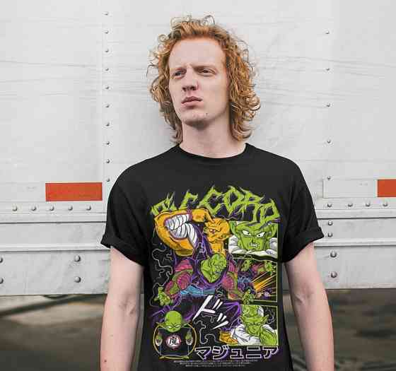 Футболка з аніме принтом Аніме Манга Отаку Аніме оверсайз (S/M/L) Чорний AnimeJ1178 Дніпро