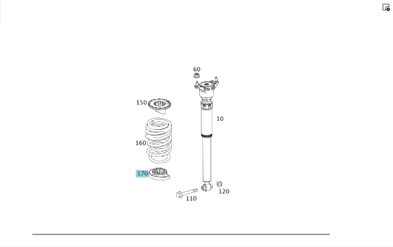 Mercedes-Benz  A2463250684 Гумова опора під задню пружину на важелі CLA Shooting Brake X117 CLA C117 GLA X156 B-class W242 Одесса