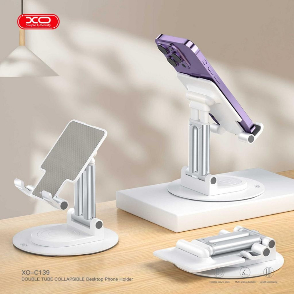 Універсальна підставка для телефону XO C139 White (7109742) Київ - фото 4