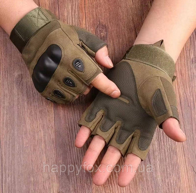 Тактичні рукавички без пальців (Half Finger Tactical Gloves) Львов - изображение 2