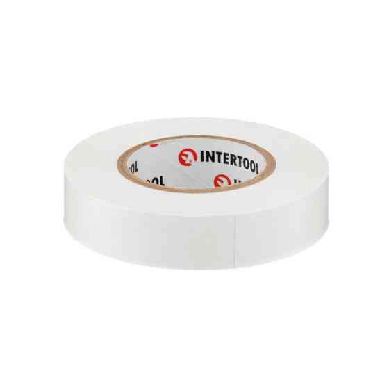 Лента изоляционная 0.15мм*17мм*20м белая INTERTOOL IT-0053 Киев