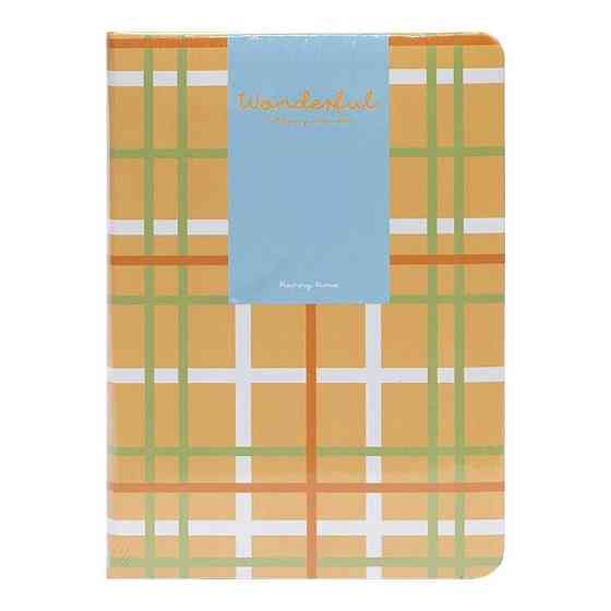 Блокнот A6 "Wonderful" 6701-1 твердий перепліт, 2 закладки та 2 гумки для ручок 80 аркушів 10х14,5 см Помаранчевий Вінниця