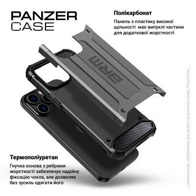 Чехол для мобильного телефона Armorstandart Panzer Apple iPhone 15 Pro Grey (ARM75645) Винница - изображение 4