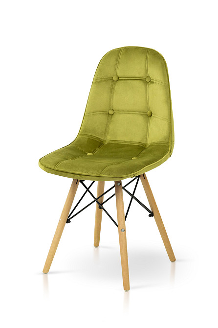 Стілець ДЖАСТІН, велюр оливковий Київ - фото 1