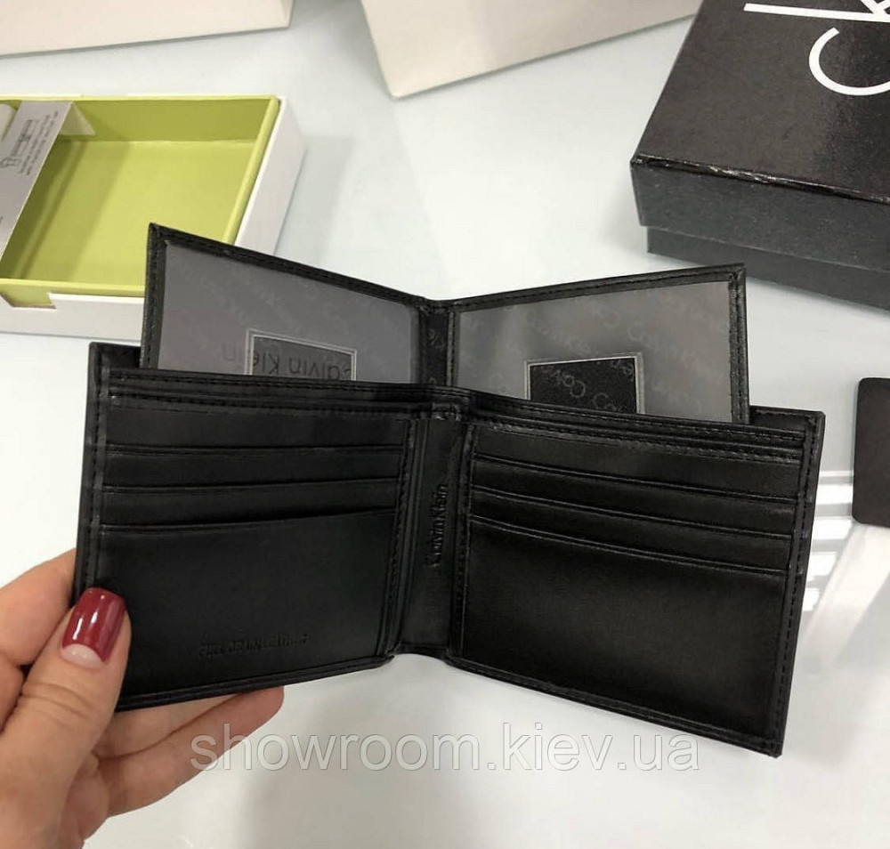 Мужское кожаное портмоне с брелоком в подарочной упаковке (1308-3) Киев - изображение 2