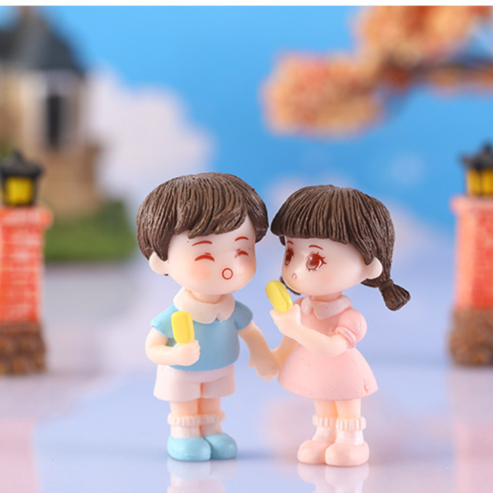 Фігурки Хлопчик і Дівчинка з морозивом для флораріуму, вазону, кашпо, мікроландшафту, пісочних столів Одеса - фото 7