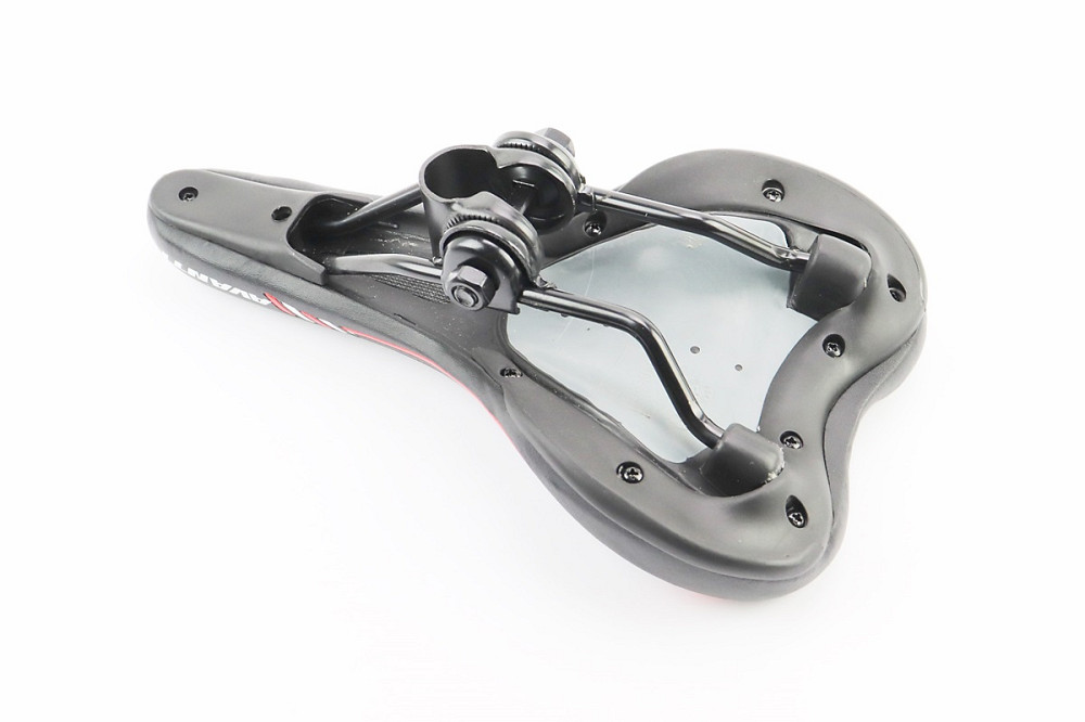 Сидіння MTB 265x155мм, чорно-червоне AVY-6628 Київ - фото 2