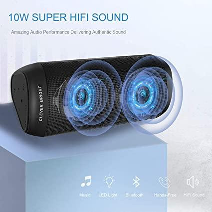 Портативна Bluetooth-колонка Smart Bright 10W, Bluetooth 5.0, LED-підсвітка 7 режимів, TWS Stereo, до 24 годин роботи Київ - фото 7