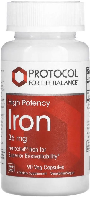 Залізо Protocol for Life Balance Iron 36 мг 90 капс Київ - фото 1