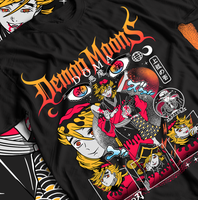 Футболка для хлопчика з аніме принтом Вбивця демонів оверсайз (зріст від 165 до 180) Чорний AnimeJ0769m Дніпро - фото 1