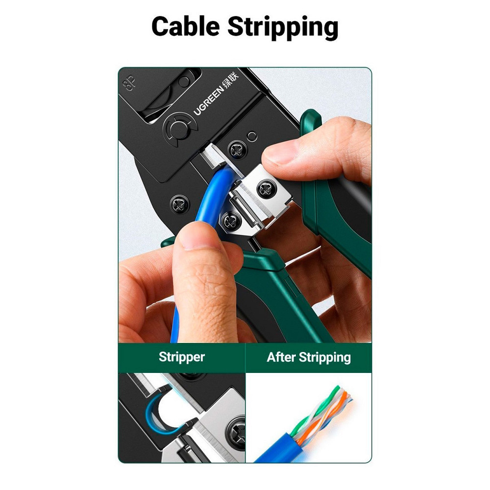 Крімпер UGREEN для обтиску кабелів Київ - фото 1