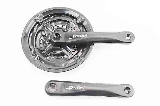 Шатуни "квадрат" 175мм, 42.34.24T MTB, алюмінієві, чорні MA-AC49 (в упаковці) Киев