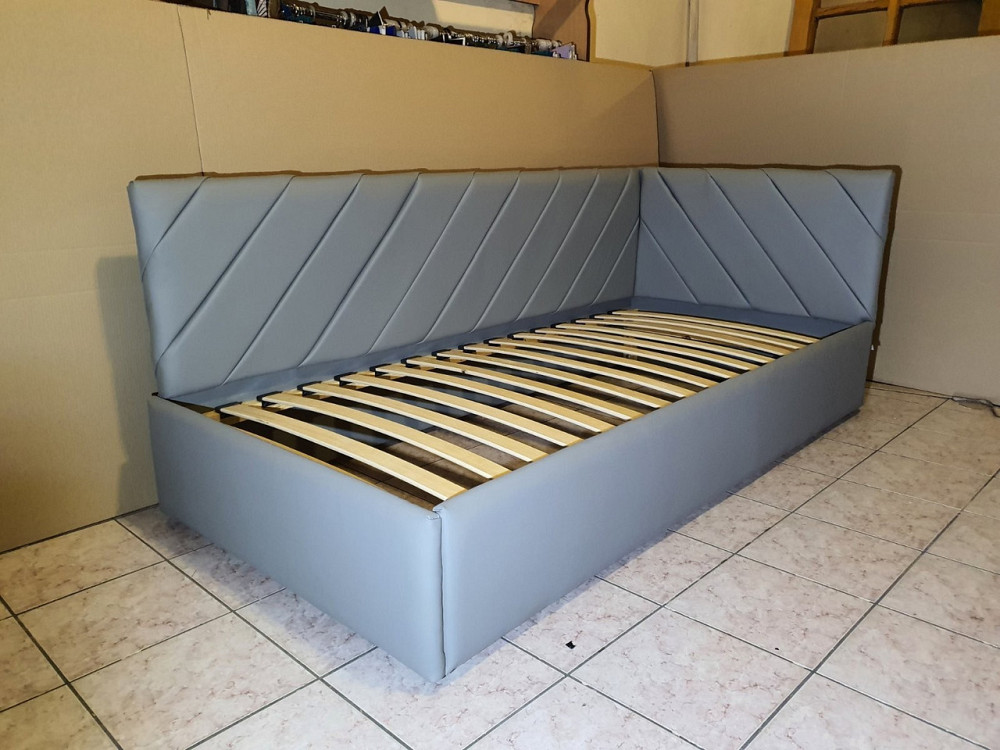 Ліжко-диван SheridanDesign з підйомним механізмом каркас метал 90x190 сірий Київ - фото 3