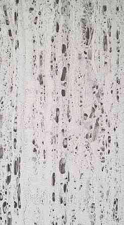 Шпалери вінілові на флізеліні Marburg Travertino 1.06х10 абстракція смужки точки під кору дерева чорні білі Київ