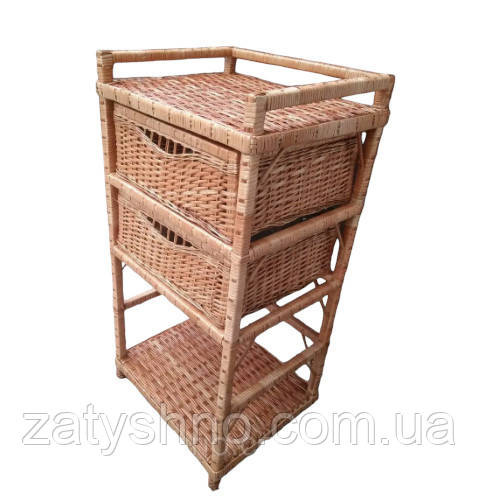 Комод ящик з лози кавовий Київ - фото 1